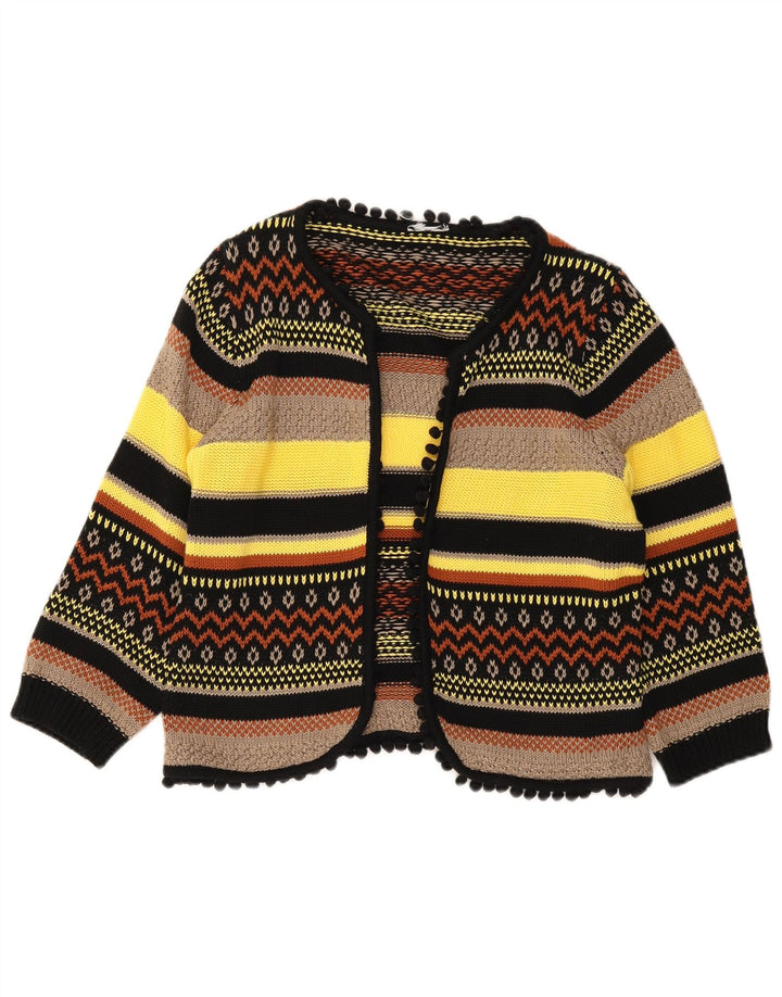 Vintage Womens Bolero Jumper UK 14 Medium Multicoloured Geometric