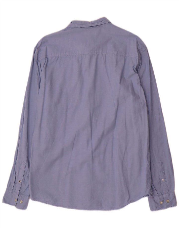 Jack & Jones Mens Shirt XL Blue Cotton