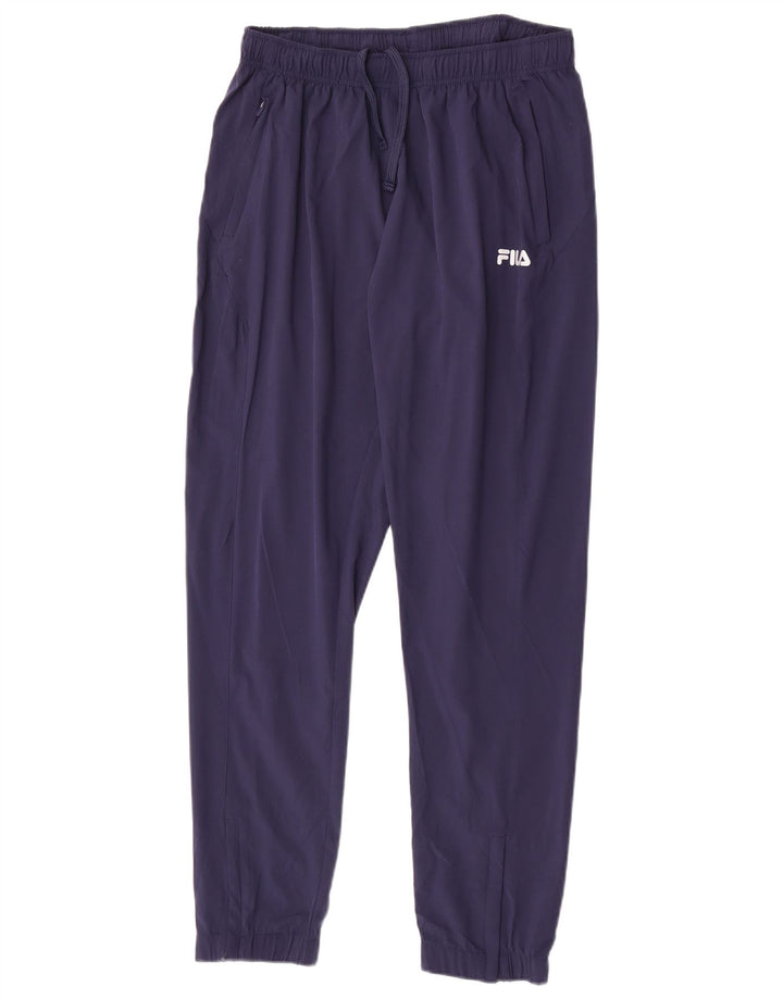 Fila Mens Tracksuit Trousers Joggers Medium  Navy Blue Polyester