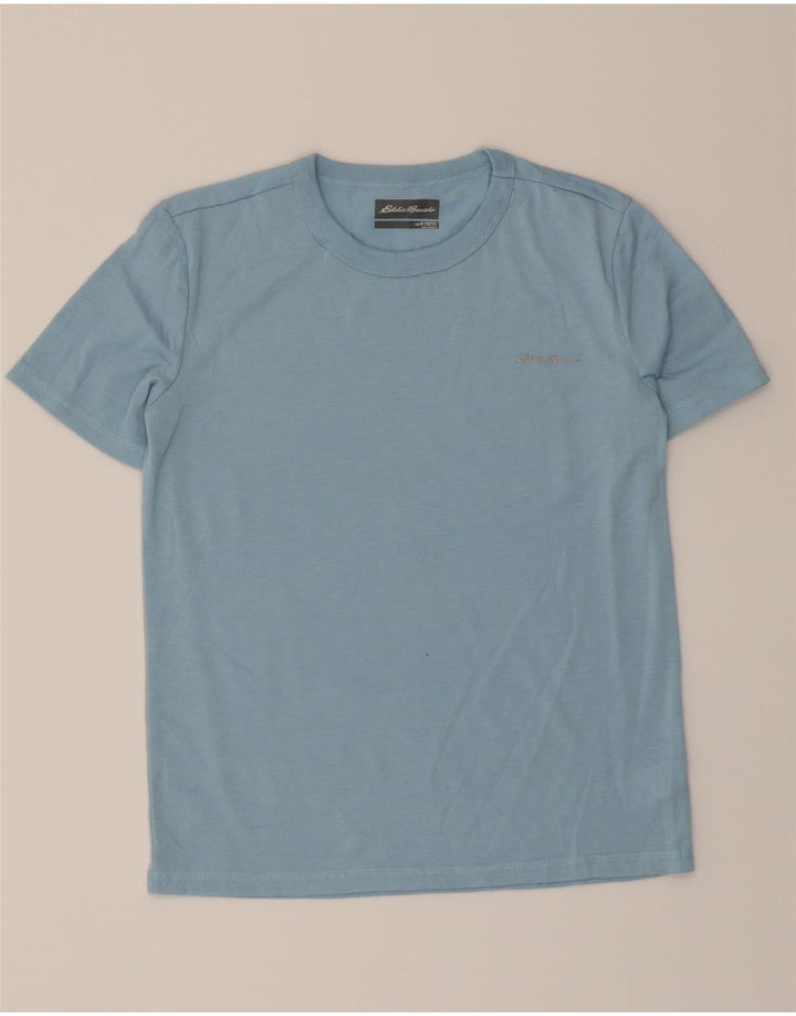 EDDIE BAUER Boys T-Shirt Top 10-11 Years Medium Blue Polyester Vintage Eddie Bauer and Second-Hand Eddie Bauer from Messina Hembry 