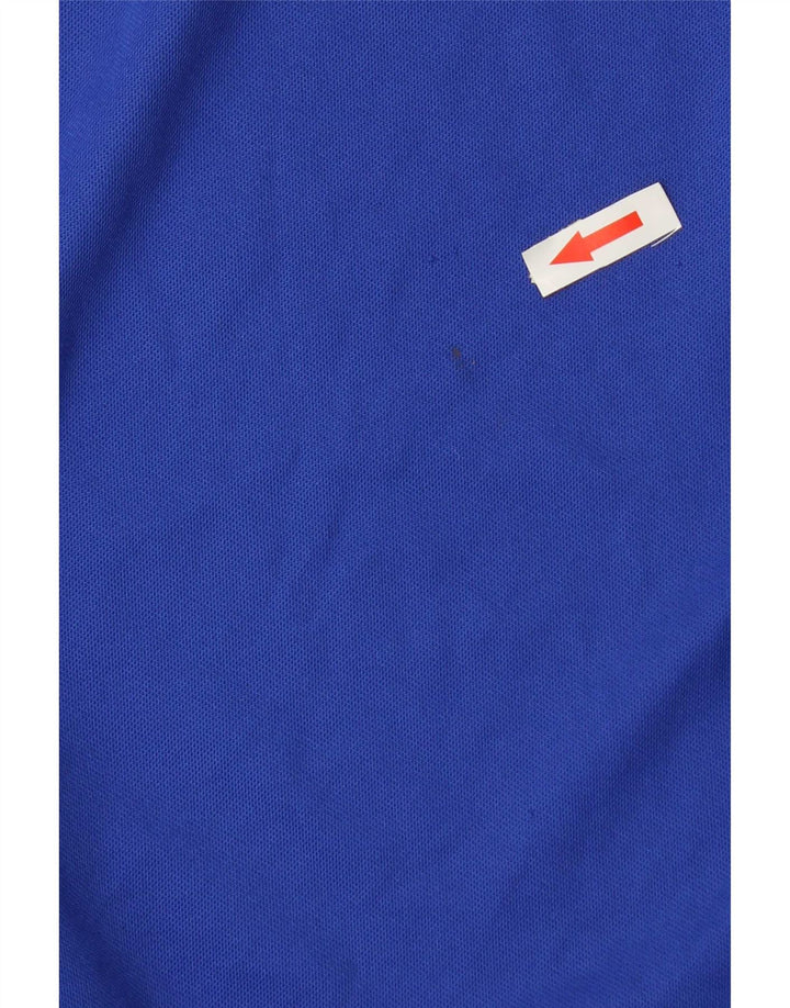 Adidas Mens Climalite T-Shirt Top Medium Blue Colourblock Polyester