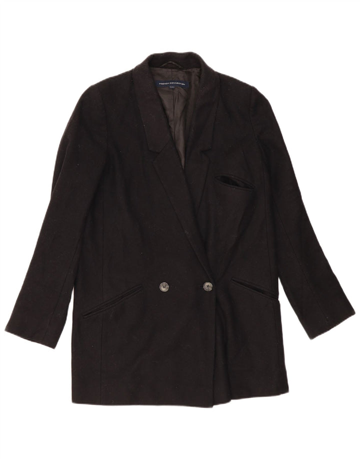 French Connection Womens Oversized Longline Blazer Jacket UK 6 XS Black