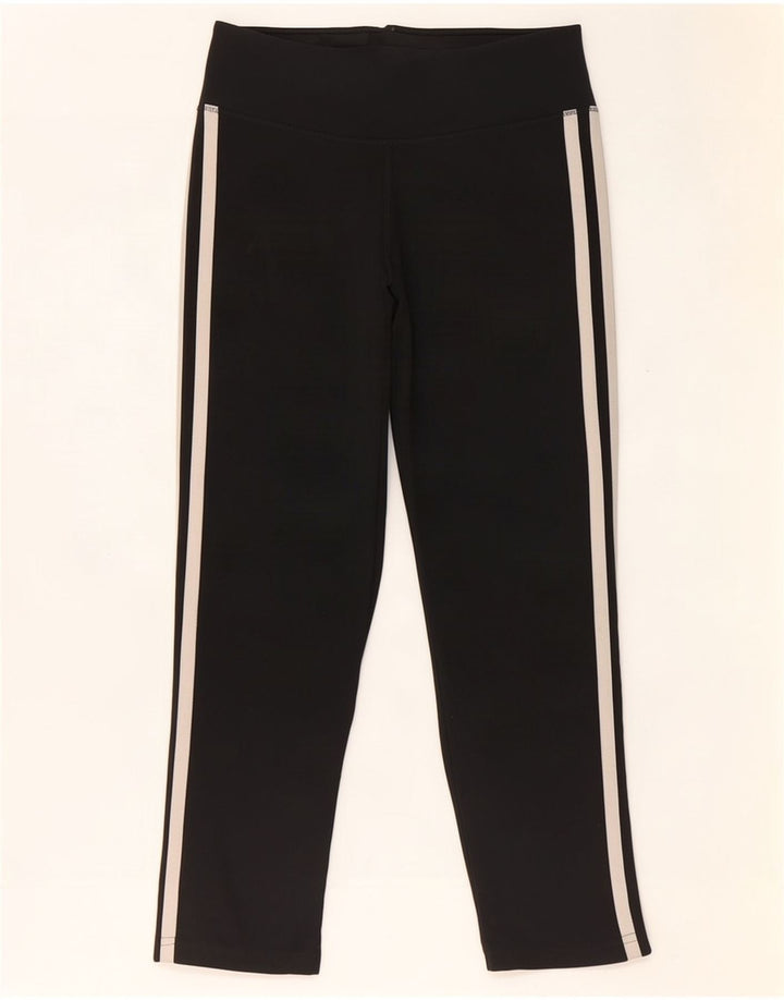 Adidas Womens Climalite Capri Leggings UK 8/10 Small Black Polyester