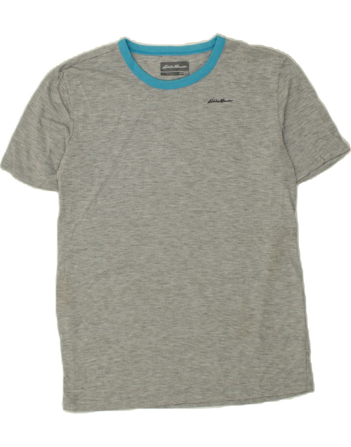 EDDIE BAUER Boys T-Shirt Top 14-15 Years Large Grey Polyester Vintage Eddie Bauer and Second-Hand Eddie Bauer from Messina Hembry 