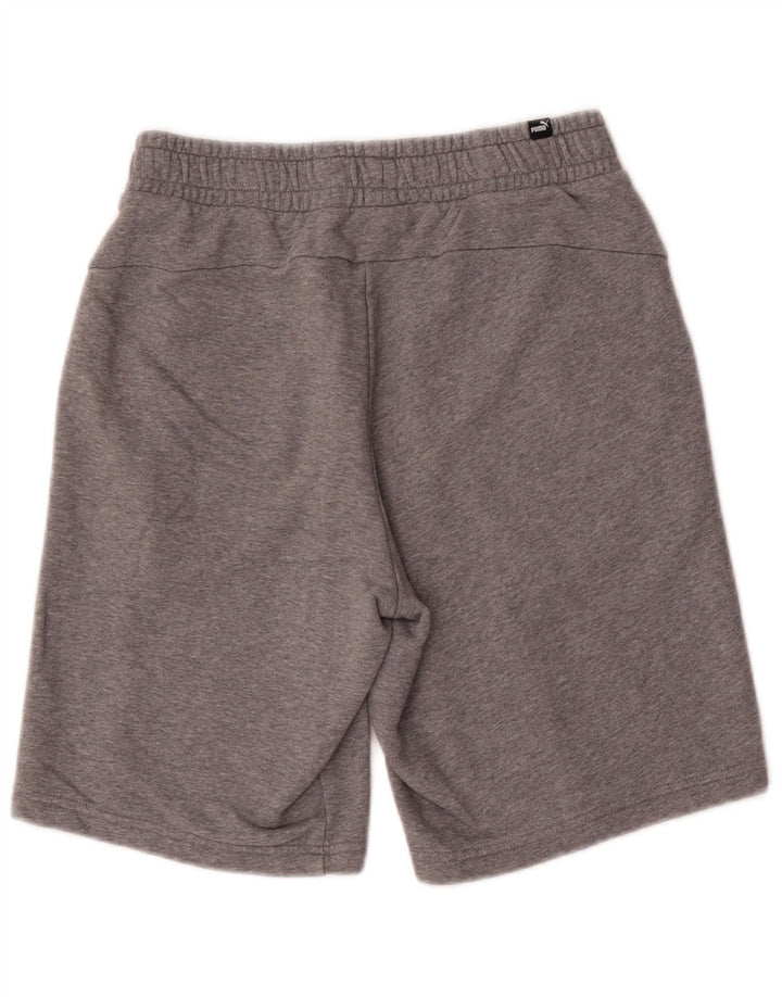 Puma Mens Sport Shorts Medium Grey Flecked Cotton