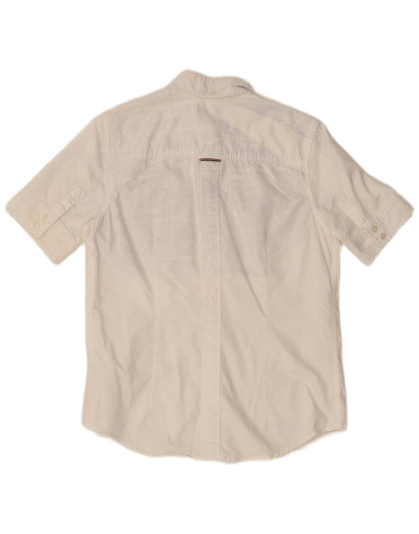 Cămașă cu mânecă scurtă pentru femei Fred Perry UK 8 mic bumbac alb