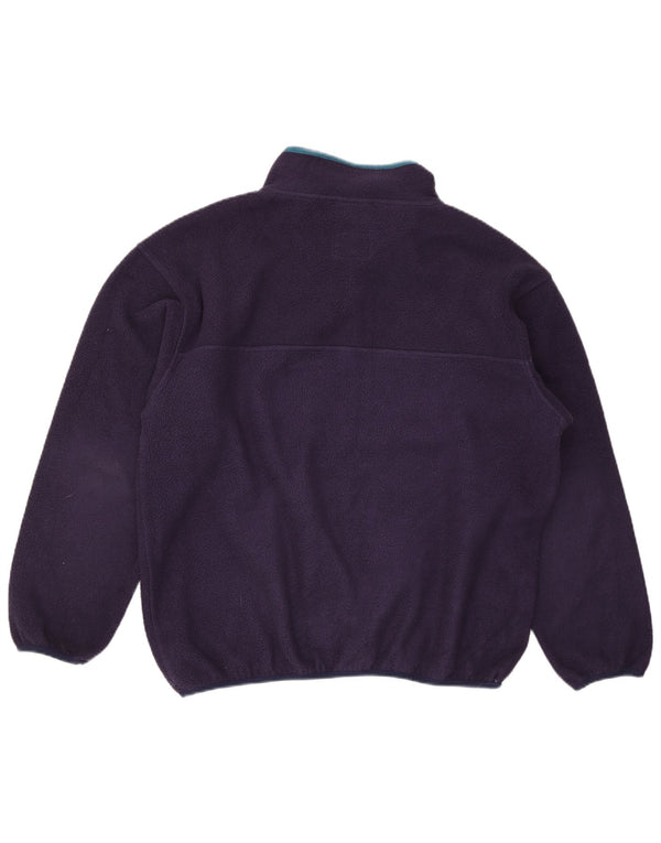 Maglione in pile da uomo Murphy & Nye con collo a bottoni 2XL Blu navy