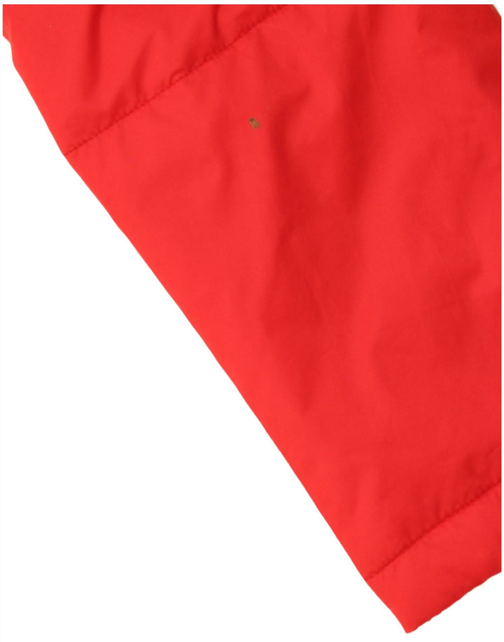 Adidas Womens Oversized Padded Jacket UK 10 Small Red Polyester