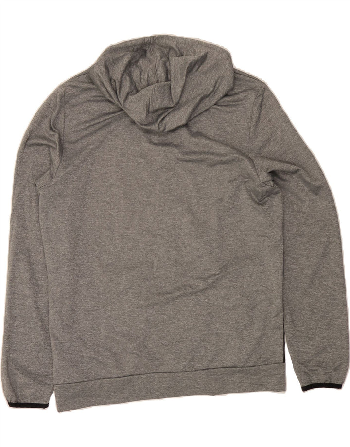 PUMA Mens Zip Hoodie Sweater Large Grey Polyester Vintage Puma and Second-Hand Puma from Messina Hembry 
