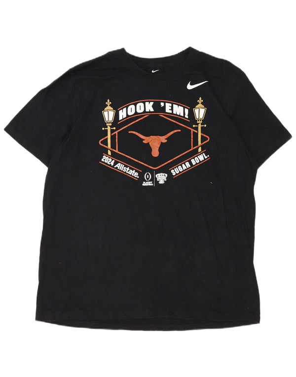 T-shirt grafica da uomo Nike Top XL in cotone nero
