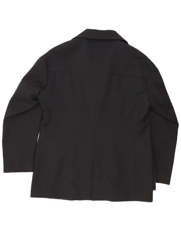 GEORGE MILLER Mens 4 Button Blazer Jacket UK 42 XL Black Polyester