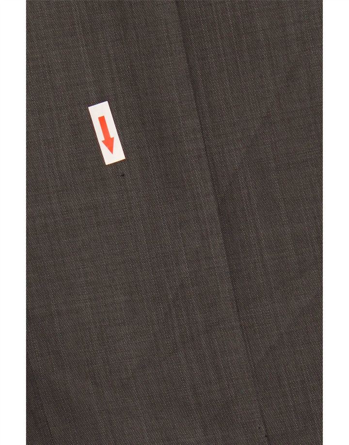 Marks & Spencer Mens Pegged Suit Trousers W34 L31 Black Polyester