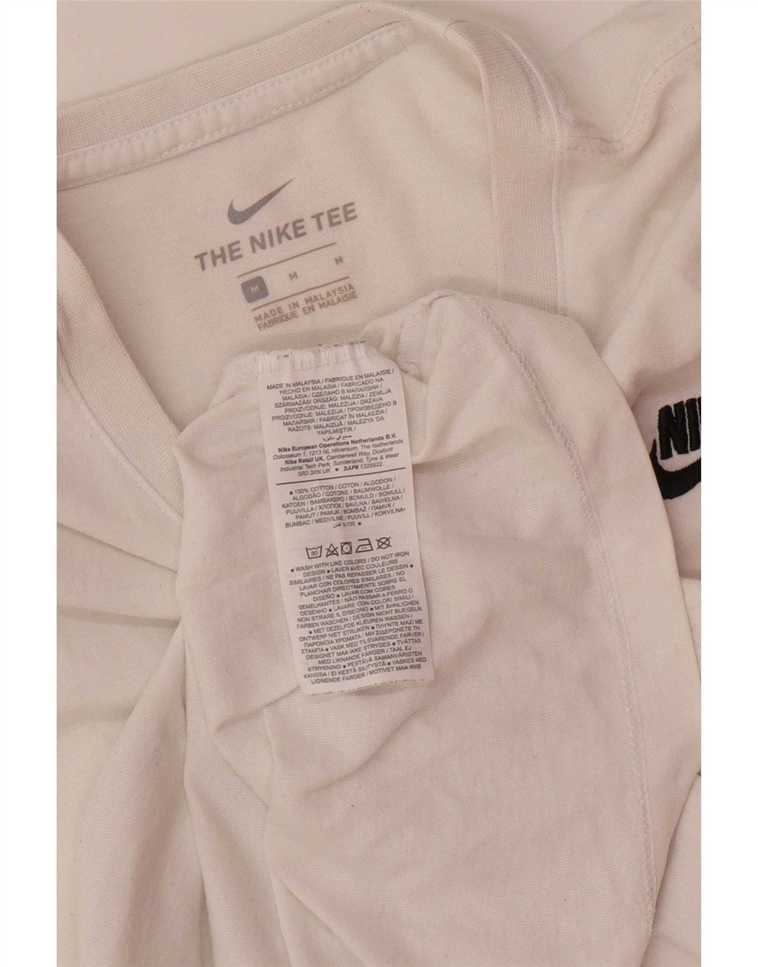 Ανδρικό μπλουζάκι Nike, μεσαίο λευκό βαμβακερό