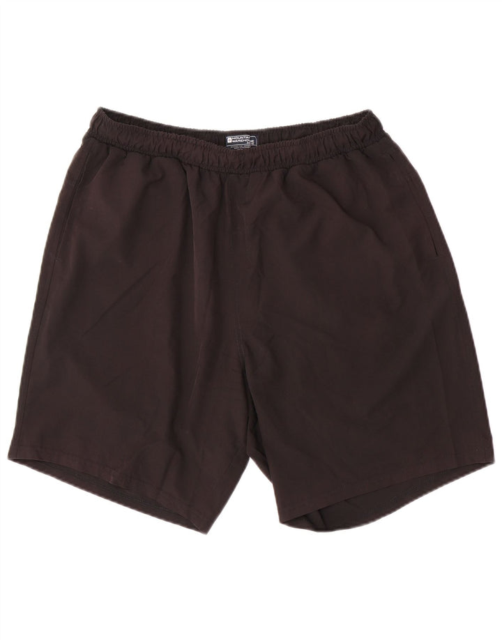 Mountain Warehouse Mens Regular Fit Sport Shorts Large Black Polyester