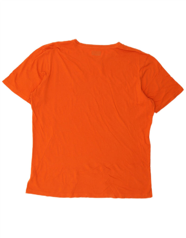 Kappa Mens Graphic T-Shirt Top 2XL Orange