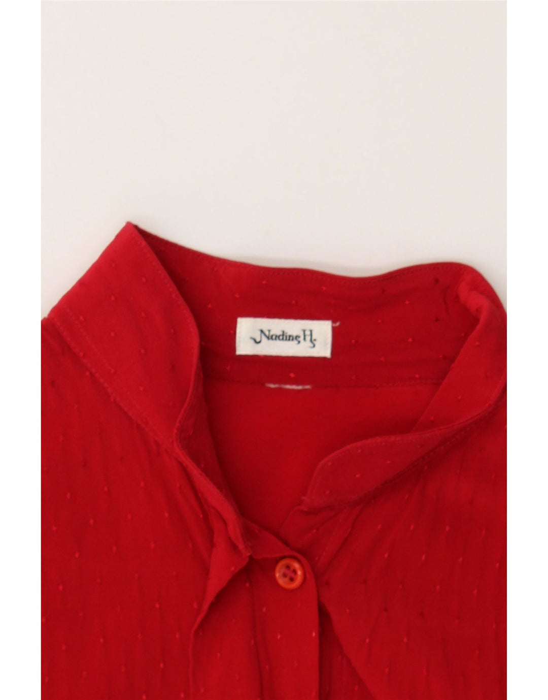 NADINE H Womens Shirt Blouse UK 12 Medium Red Spotted Vintage Nadine H and Second-Hand Nadine H from Messina Hembry 