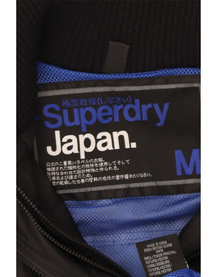 Superdry Grafisk regnjakke til kvinder UK 14 Medium Black
