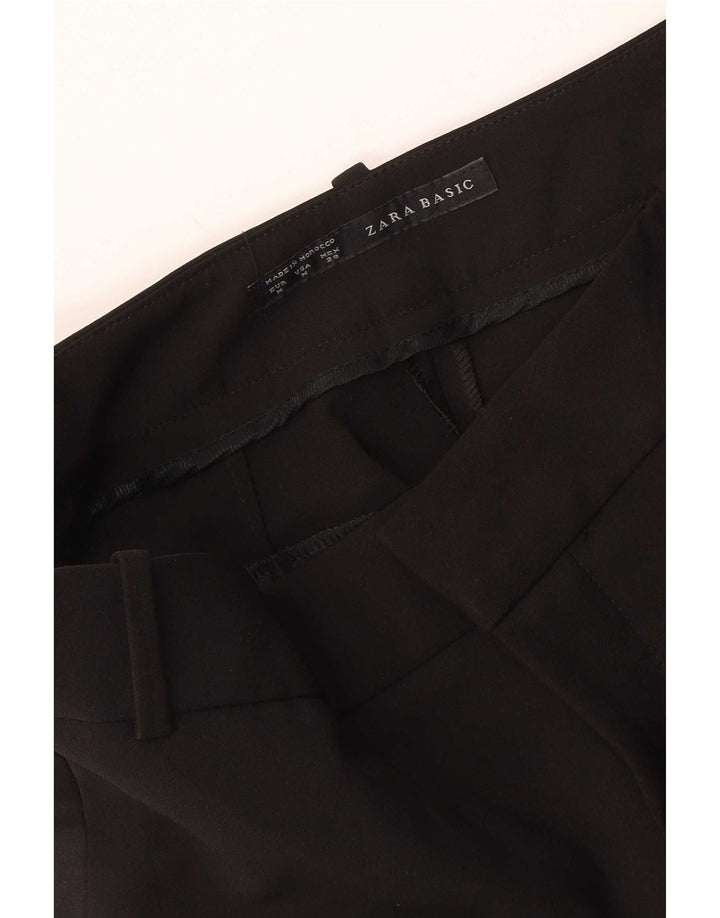 Zara Womens Slim Chino Trousers Medium W28 L27 Black