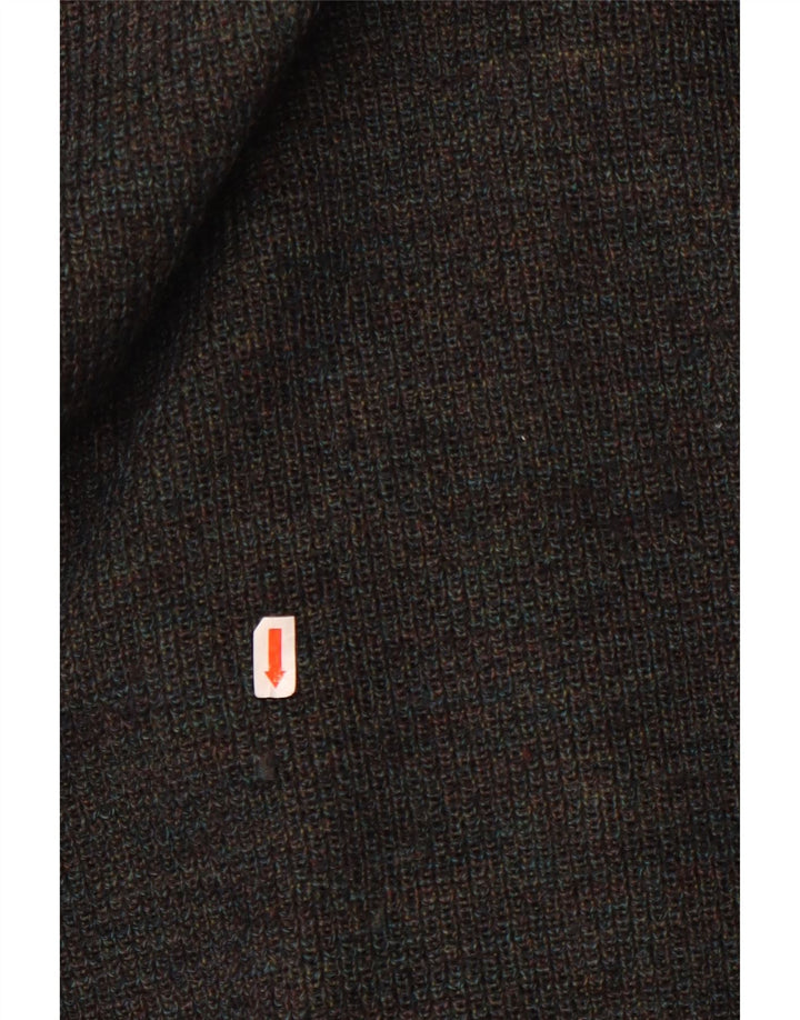 Marz Mens Double Breasted Cardigan Sweater EU 52 Large Grey Flecked Wool