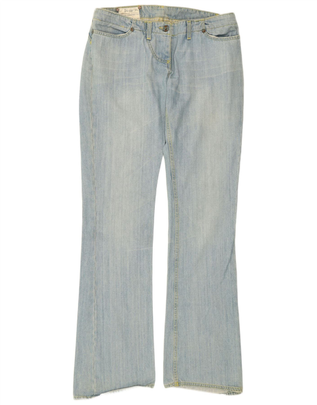 Dondup Damen Bootcut Jeans W31 L34 Blaue Baumwolle