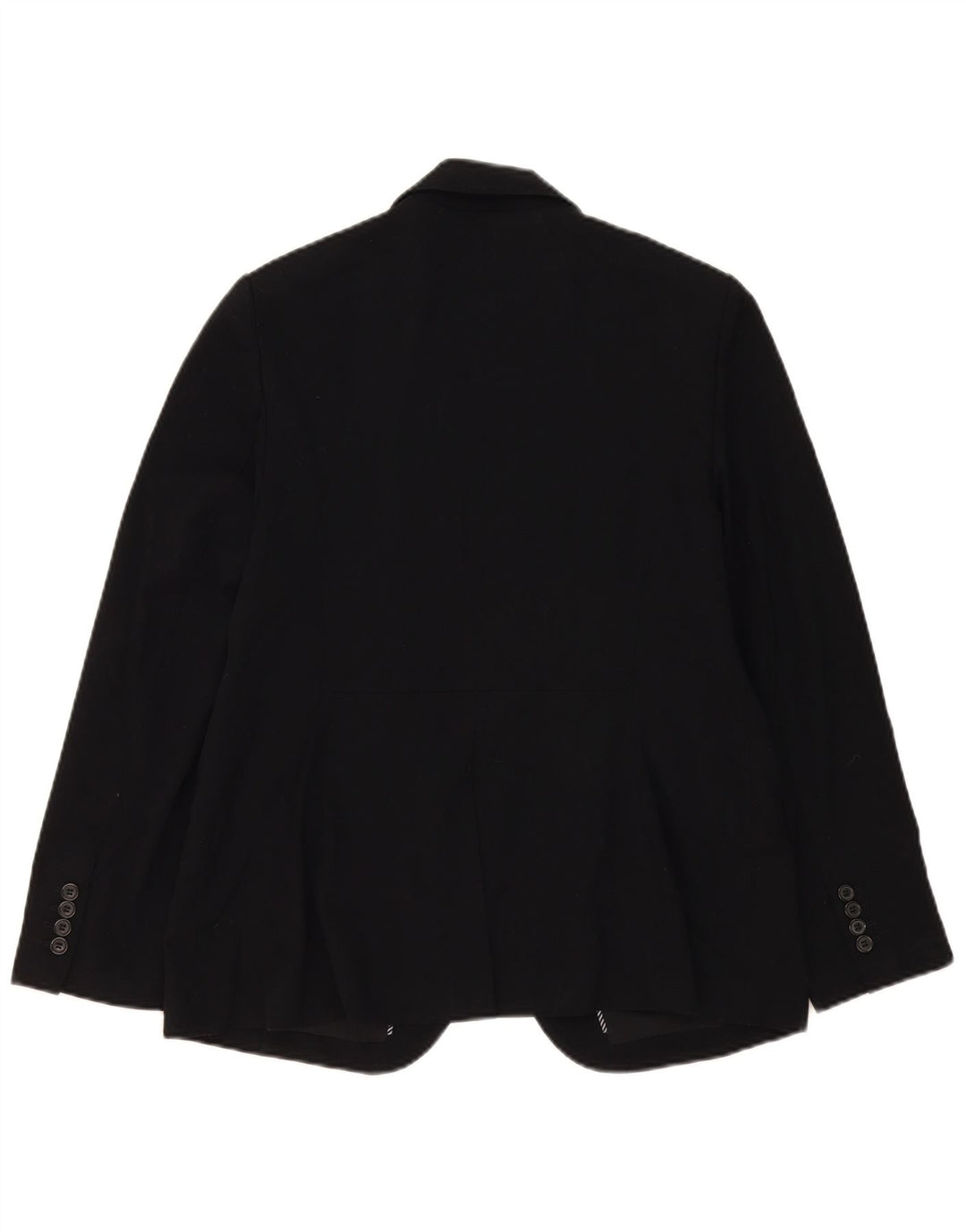 Marks & Spencer Womens 1 Button Blazer Jacket UK 16 Large Black Polyester