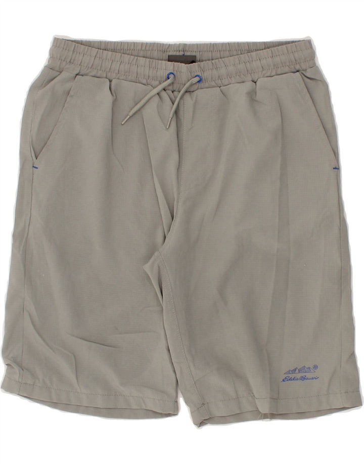 EDDIE BAUER Boys Sport Shorts 14-15 Years Large  Grey Polyester Vintage Eddie Bauer and Second-Hand Eddie Bauer from Messina Hembry 