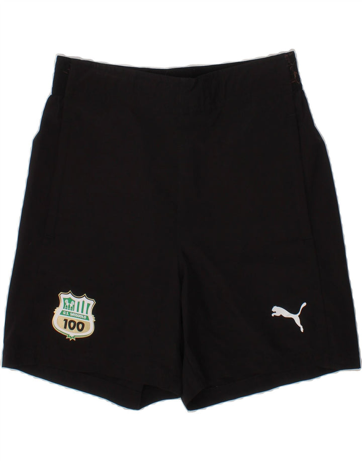 PUMA Boys Sport Shorts 11-12 Years  Black Polyester Vintage Puma and Second-Hand Puma from Messina Hembry 