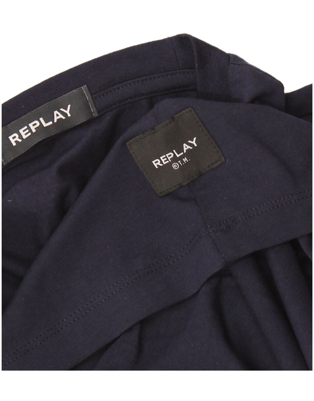 Replay Herren T-Shirt Top Medium Marineblau