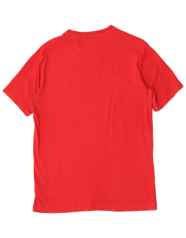 Penguin Herre T-Shirt Top Lille Rød Bomuld