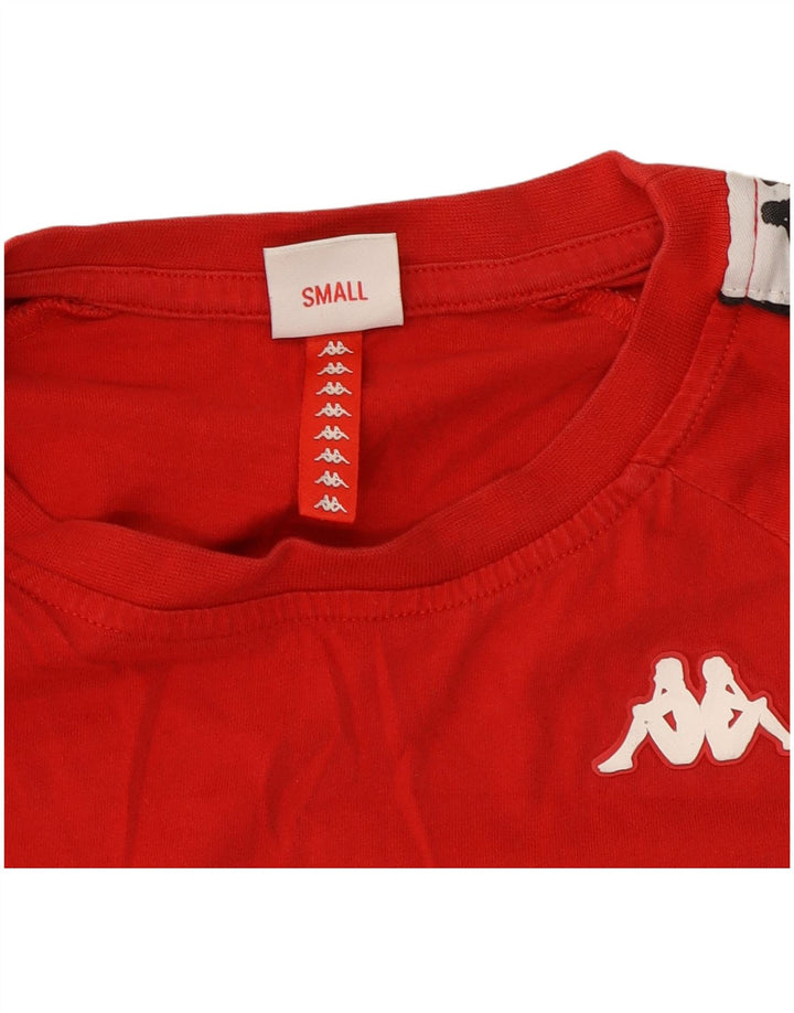 Kappa Mens Graphic T-Shirt Top Small Red Colourblock