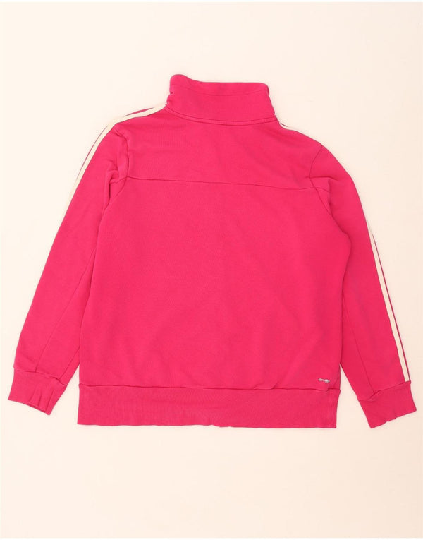 Adidas Womens Climalite Tracksuit Top Jacket UK 24/26 2XL Rosa Algodão