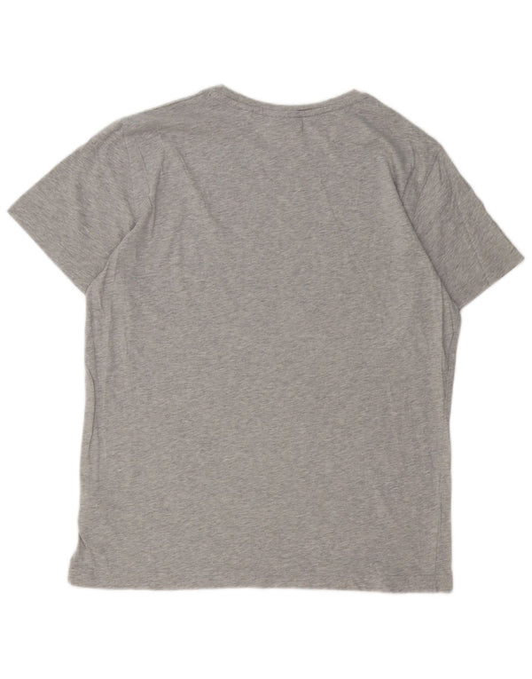 Gant Grafisk T-shirt top til mænd, stor grå bomuld