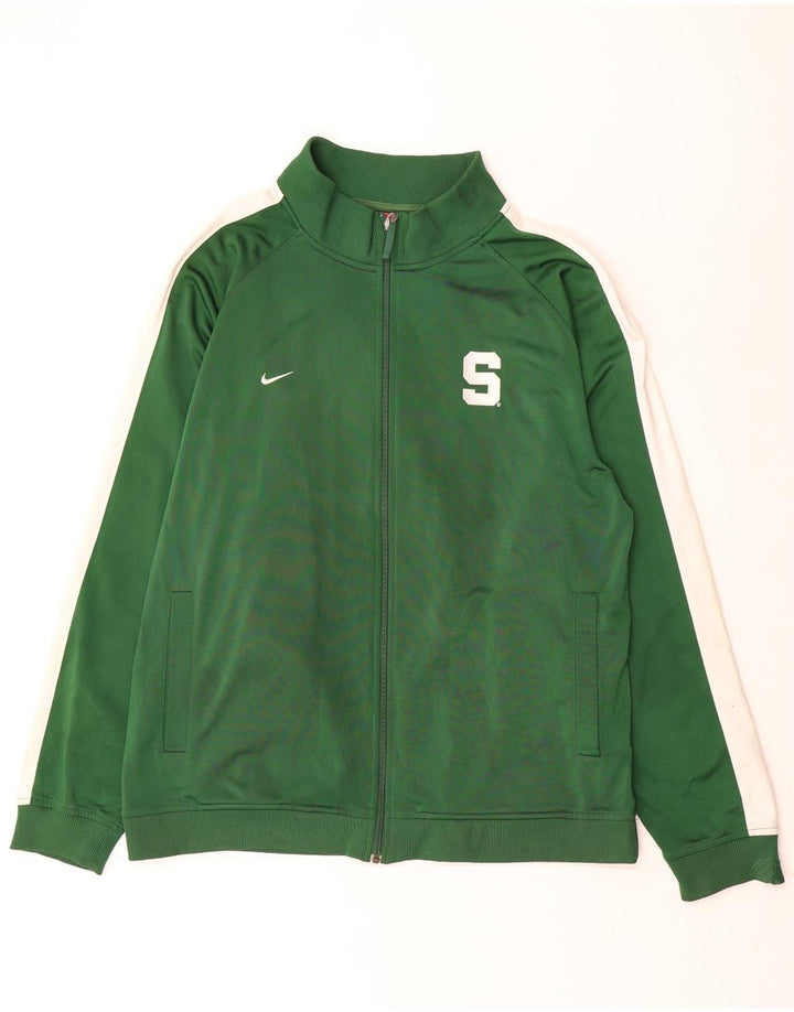 Nike træningsdragt topjakke til mænd 2XL Grøn Colourblock Polyester
