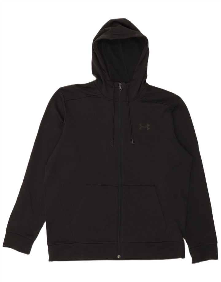 Under Armour Mens Zip Hoodie Sweater Large Black
