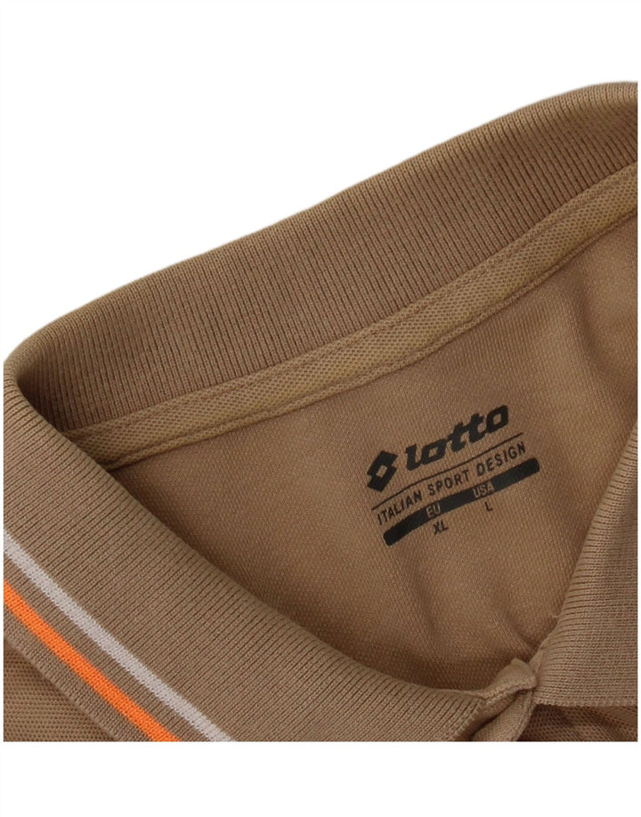 Lotto Mens Polo Shirt XL Beige