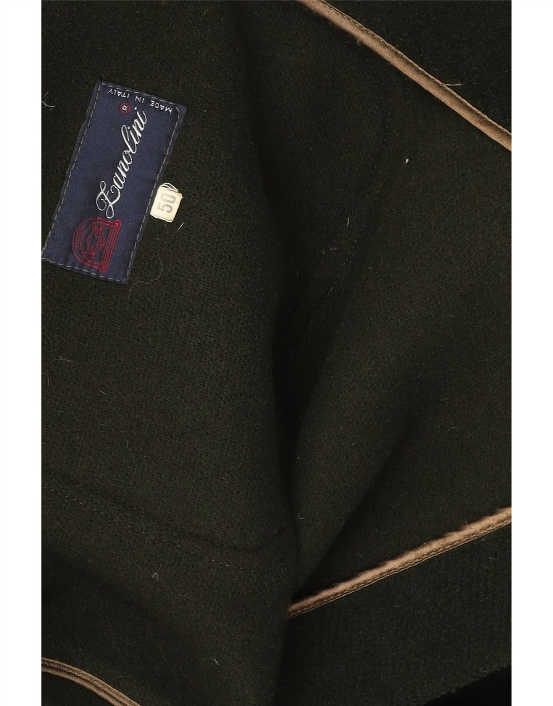 Zanolini Mens Hooded Duffle Coat IT 50 Large Green