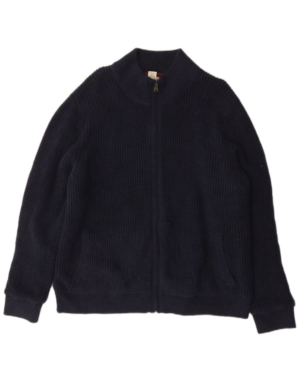 L.L.Bean Mens Cardigan Sweater XL Navy Blue Cotton