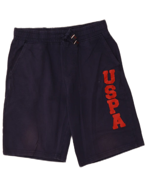 U.S. Polo Assn. Mens Graphic Sport Shorts Small  Navy Blue Cotton