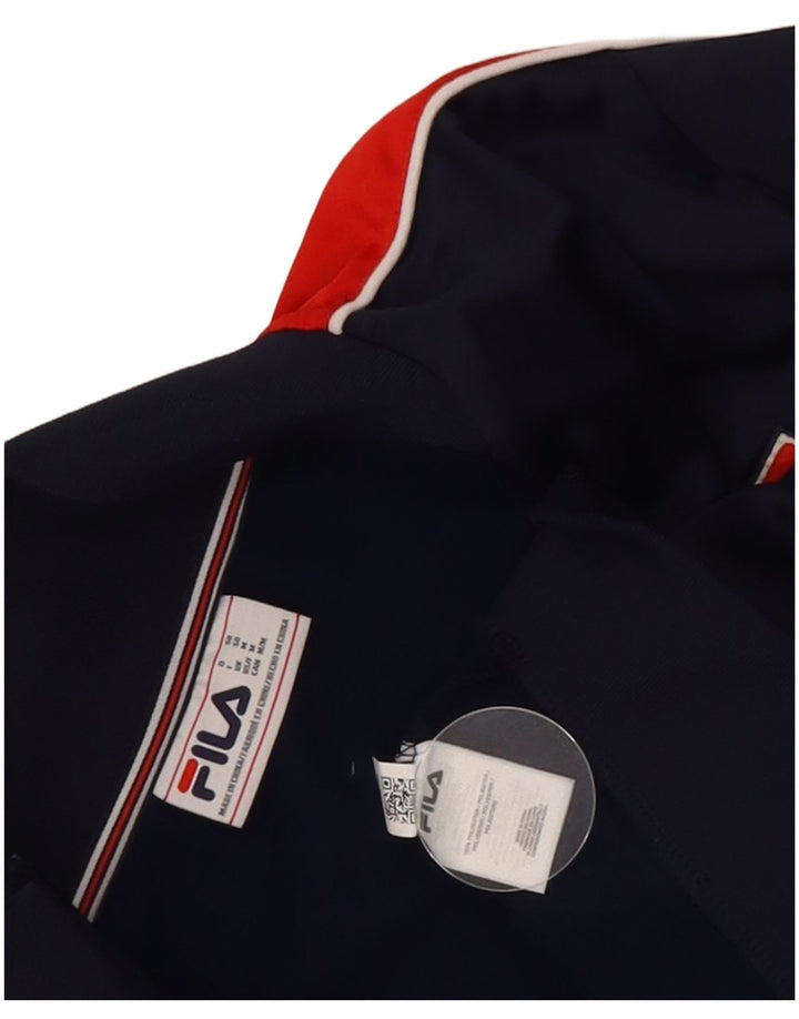 Fila Herre grafisk træningsdragt Topjakke Medium Navy Blue Colourblock