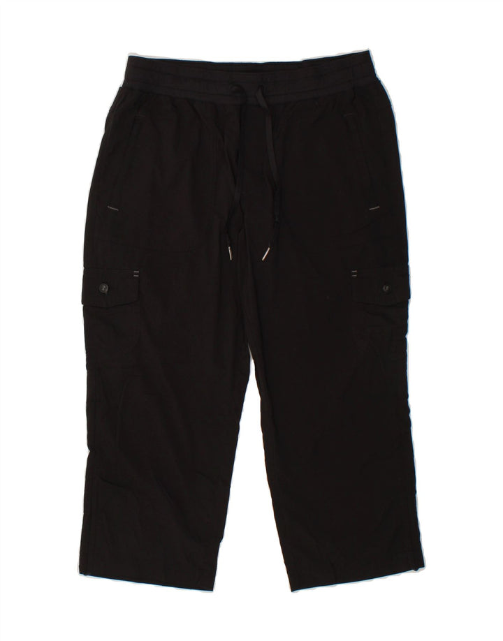 L.L.BEAN Womens Cargo Tracksuit Trousers UK 14 Medium Black Nylon Vintage L.L.Bean and Second-Hand L.L.Bean from Messina Hembry 