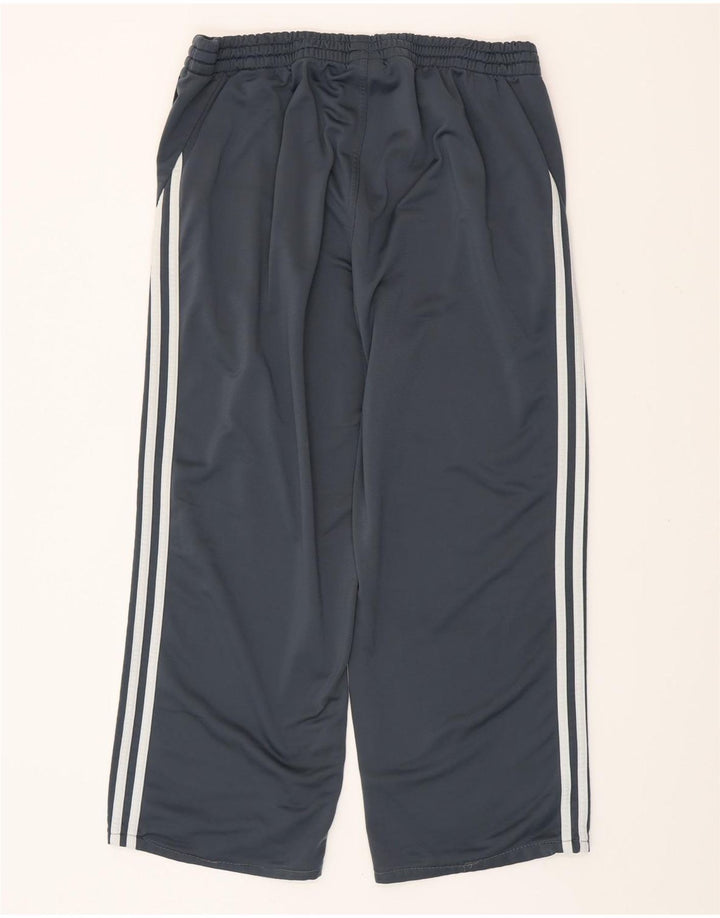 ADIDAS Mens Crop Tracksuit Trousers Large  Grey Polyester