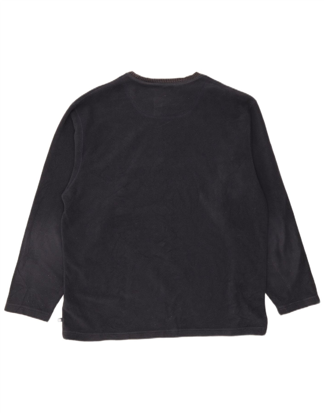 Marks & Spencer Mens Fleece Jumper Large Navy Blue Polyester