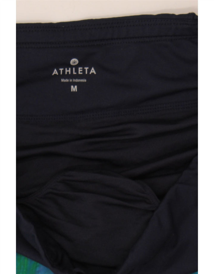ATHLETA Womens Sport Shorts UK 14 Medium Multicoloured Colourblock Vintage Athleta and Second-Hand Athleta from Messina Hembry 