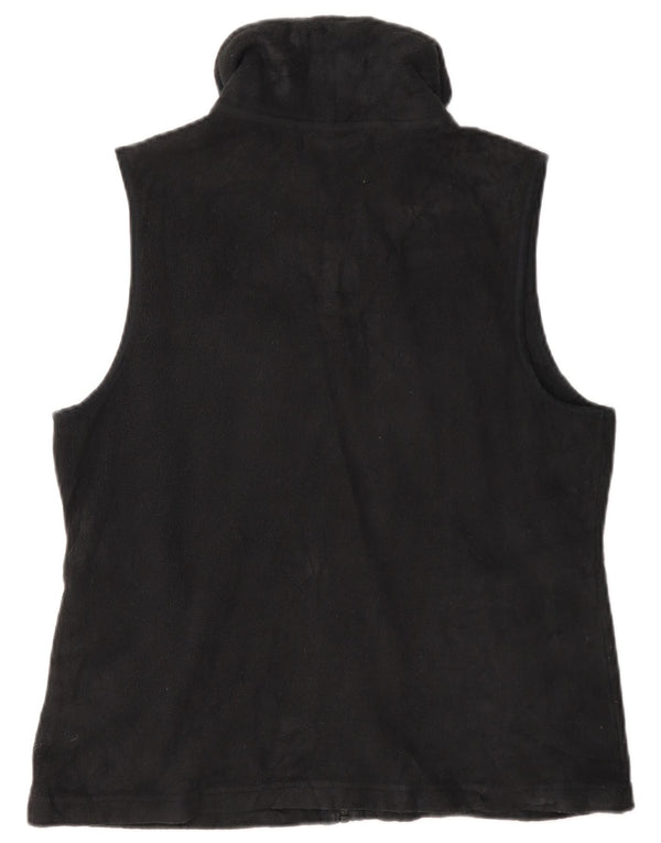 Chaps Womens Fleece Gilet UK 14 Médio Preto