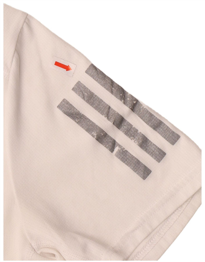 Ανδρικό T-Shirt Adidas Top Small White Polyester