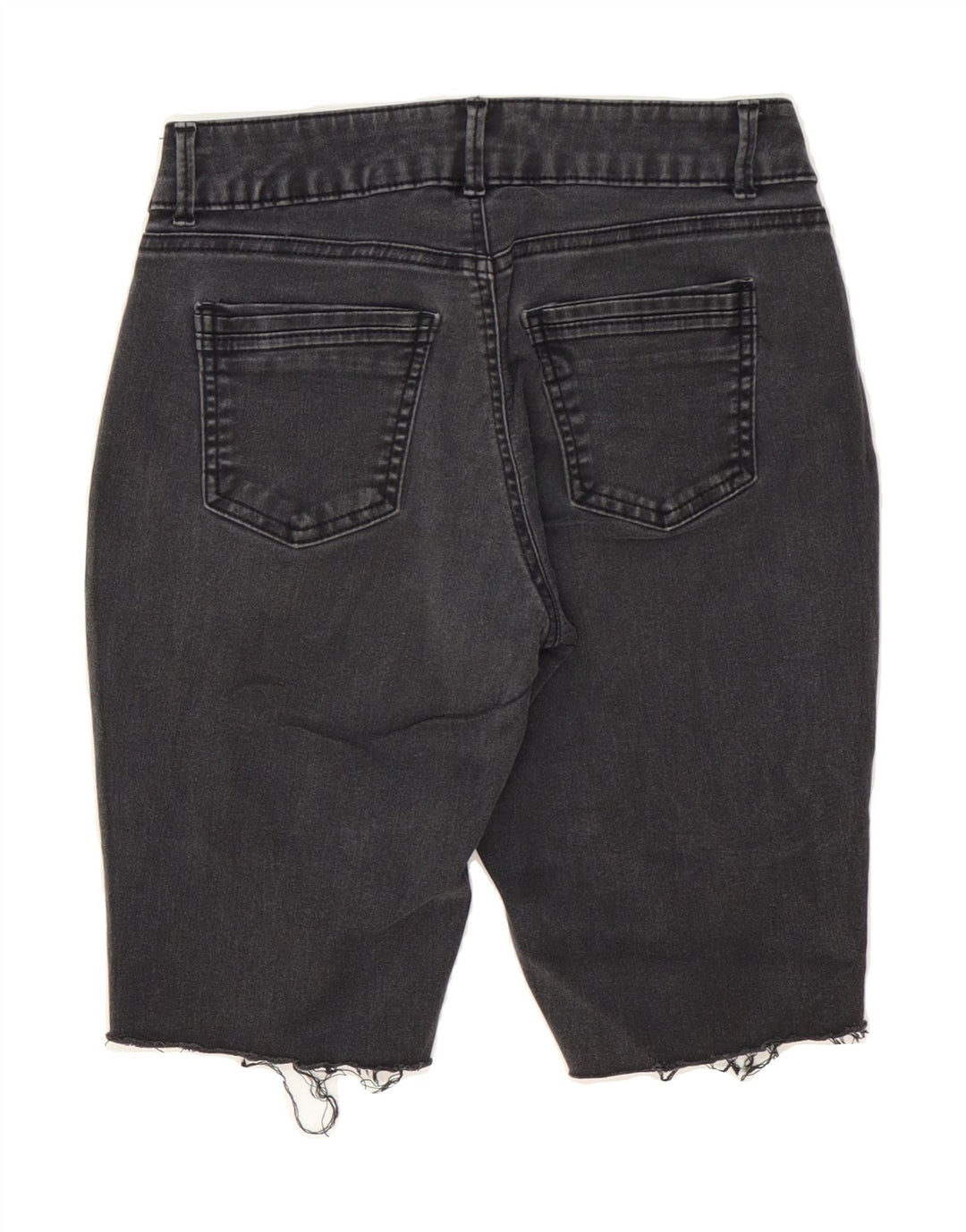 LEE Womens Mid Rise Denim Shorts US 8 Medium W28  Grey Cotton Vintage Lee and Second-Hand Lee from Messina Hembry 
