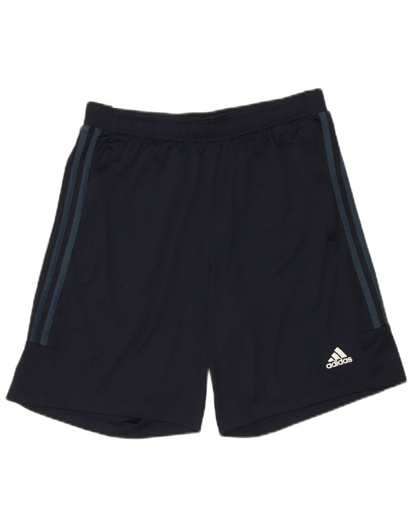 Adidas Mens Aeroready Sport Shorts Medium Navy Blue Polyester