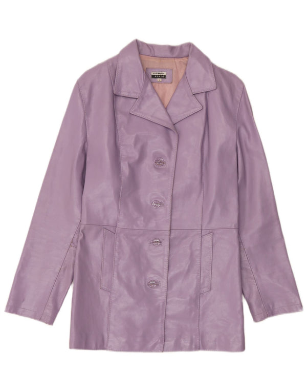 Vintage Damen Lederjacke UK 14 Large Lila