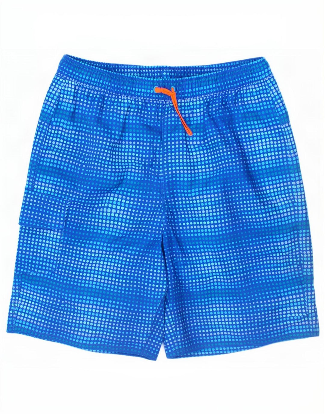 Chłopięce spodenki kąpielowe L.L.Bean 15-16 lat, poliester w niebieskie cętki
