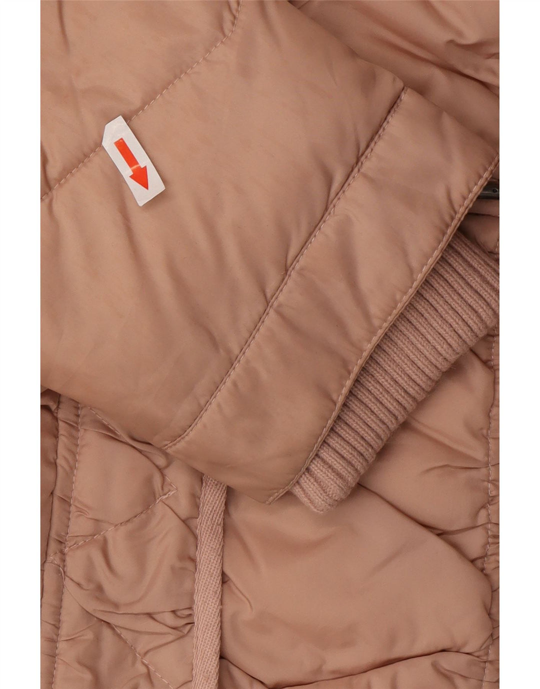 Kangaroos Womens Hooded Padded Jacket UK 12 Medium Pink Polyacrylic